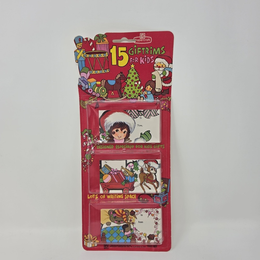 NOS 3 Packs Sealed Vintage Christmas Gift Tags Courier & Ives Cleo Papercraft - Picture 11 of 16